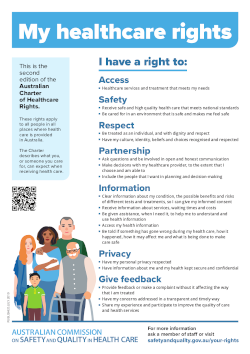 Charter of Healthcare Rights